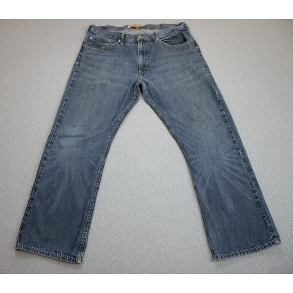 Lee Jeans Mens Size 36 x 30 Blue 100% Cotton Relaxed Fit Bootcut Dungarees - Picture 1 of 9